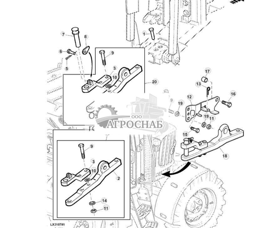 ГИДРАВЛИЧЕСКАЯ АВТОСЦЕПКА, ТЯГОВАЯ ШТАНГА 